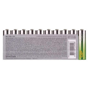 GP Jednorázová alkalická baterie AA, 20-pack