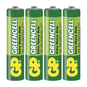 GP Jednorázová zinkochloridová baterie AAA, 4-pack