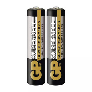 GP Jednorázová zinkouhlíková baterie AAA, 2-pack