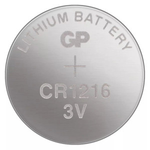 GP Jednorázová lithiová baterie CR1216, 5-pack