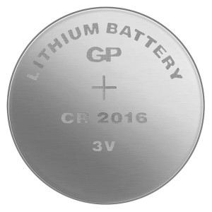 GP Jednorázová lithiová baterie CR2016, 2-pack
