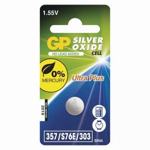 GP Jednorázová stříbrooxidové baterie SR44/357, 1-pack