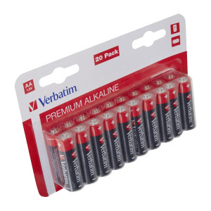 Verbatim Jednorázová alkalická baterie AA, 20-pack