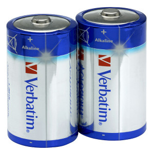 Verbatim Jednorázová alkalická baterie D, 2-pack