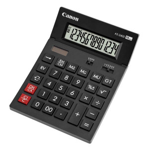 Canon Kalkulačka AS-2400, šedá, stolní, čtrnáctimístná