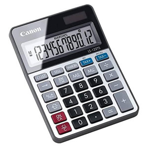 Canon kalkulačka LS-122TS DBL, šedá, kapesní, dvanáctimístná