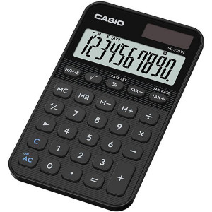 Casio Kalkulačka SL 310 YC BK, černá, desetimístná, duální napájení