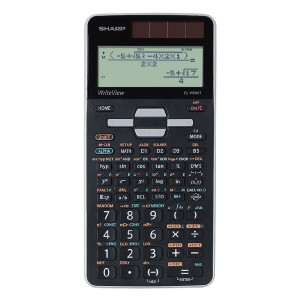 Sharp Kalkulačka EL-W506TGY, černo-šedá, vědecká, bodový displej