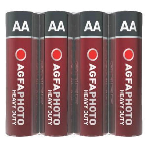 Baterie "Heavy Duty", AA, zinkouhlíková, 4 ks, AGFAPHOTO APFAAS4