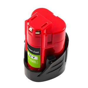Green Cell baterie pro Milwaukee M12 12V 3Ah náhradní baterie M12 B3 4932451388