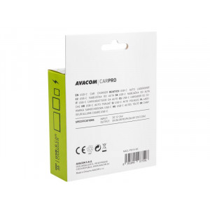 Avacom nabíječka do auta CarPRO s Power Delivery 12V, výstup USB-C 5V/3A nebo (9V/3A nebo 12V/2.25A)