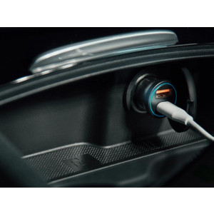 Adaptér do auta Avacom 36W, 2 porty, USB-C, USB-A