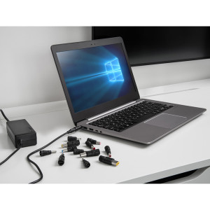 Avacom nabíječka - adaptér QuickTIP pro notebooky univerzální, 18,5-20V, až 3,25A, 65W, ADAC-UNV-A65W, kabel 1,2m + 13 konektorů
