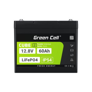 Green Cell CUBE LiFePO4 60Ah 12.8V 768Wh lithium Iron fosfátová baterie pro elektromotory, výtahy