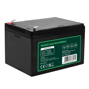 Greencell AGM VRLA 12V 12Ah maintenance-free baterie pro cash registers, kamery (151x98.5x95mm)