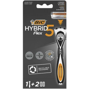 Pánský holicí strojek "HYBRID 5", s náhradními hlavicemi, 1+2 ks, BIC 921385