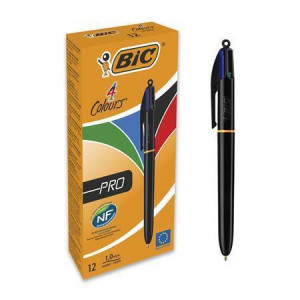 Kuličkové pero "4 Colours Original", čtyři barvy, 0,32 mm, zatahovací, BIC 982869