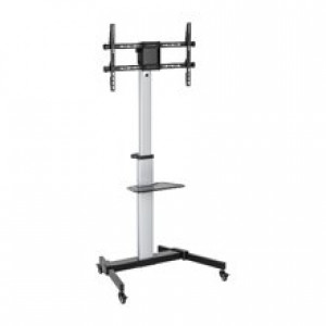 ALU pojízdný stojan Brateck FS44-46TW pro TV 37"-86" 50kg police