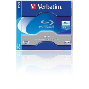 BD-R Blu-Ray SL, 25GB, 6x, Verbatim, jewel box