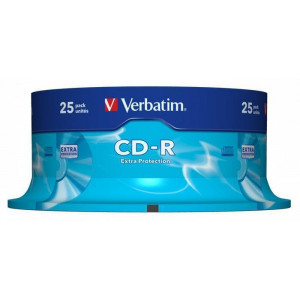 CD-R 700MB, 80min., 52x, DL Extra Protection, Verbatim, 25-cake