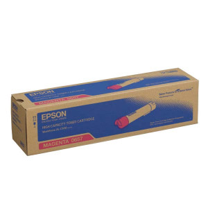 Epson originální toner C13S050657, magenta, 13700str., high capacity