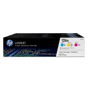 HP originální toner CF341A, HP 126A, CMY, 1000str., 900g, 3ks