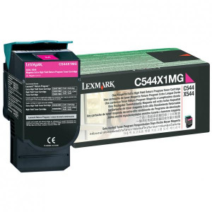 Lexmark originální toner C544X1MG, magenta, 4000str., extra high capacity, return