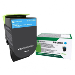Lexmark originální toner 71B2HC0, cyan, 3500str.