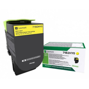 Lexmark originální toner 71B2HY0, yellow, 3500str.