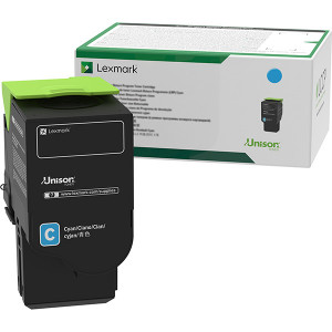 Lexmark originální toner 78C2XC0, cyan, 5000str., extra high capacity, return