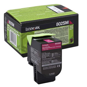 Lexmark originální toner 80C2SM0, magenta, 2000str., return