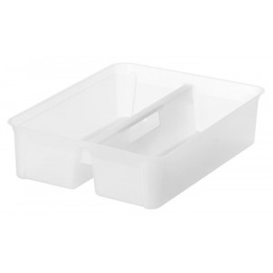 Organizační modul, průhledný, výjimatelný, pro boxy Classic 15, 2 přihrádky, s úchytkami, SMARTSTORE