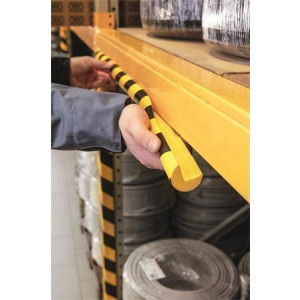 Ochranný rohový profil "C25R", žlutá-černá, DURABLE 1100130