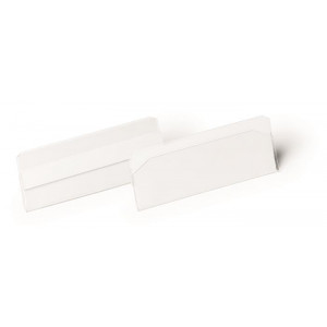 Logistická kapsa "HARD COVER", transparentní, 100 x 38 mm, horizontální, samolepicí, DURABLE 118019