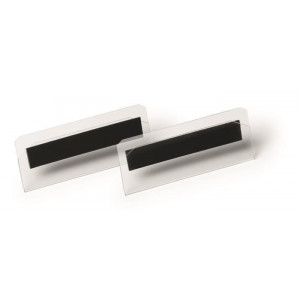 Logistická kapsa, transparentní, 100 x 38 mm, horizontální, magnetická, DURABLE 119519