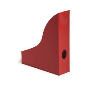 Stojan na časopisy "Basic", červená, plast, 73 mm, DURABLE