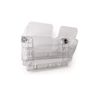 Držák na katalogy "FLEXIPLUS 2", transparentní, na zeď, A4, na šířku, magnetický, DURABLE 1709022400