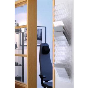 Stojan na katalogy "FLEXIBOXX", transparentní, nástěnný, horizontální, A4, DURABLE 1709781400