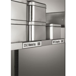 Držák štítků, černá, 30 mm, magnetický, 5 ks, C-Profile, DURABLE