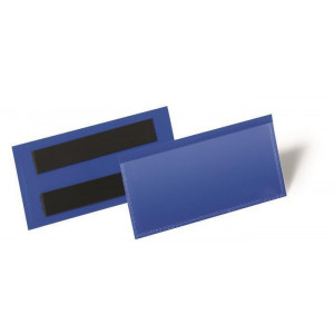 Logistická kapsa, tmavě modrá, 100 x 38 mm, horizontální, magnetická, DURABLE 174107
