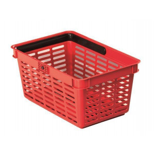 Nákupní košík, červená, plast, 19 l, DURABLE