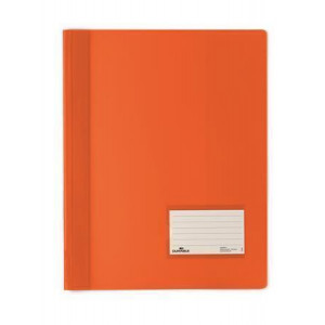 Desky s rychlovazačem "DURALUX", oranžová, extra pevné, A4+, průsvitné, DURABLE 268009