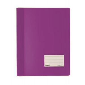 Desky s rychlovazačem "DURALUX",  fialová, extra pevné, A4+, průsvitné, DURABLE 268012