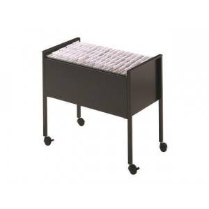 Pojízdná kartotéka "Economy 80", černá, DURABLE