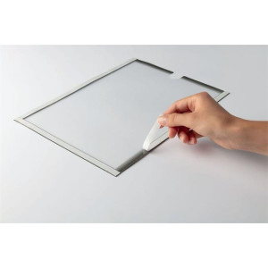 Informační kapsy, šedá, samolepicí, A4, DURABLE 400657