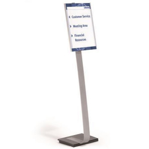 Informační stojan  "INFO SIGN", stříbrná, A3, podlahový, DURABLE 481323
