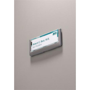 Informační tabulka "CLICK SIGN", šedá, 149 x 52,5 mm, DURABLE 486037