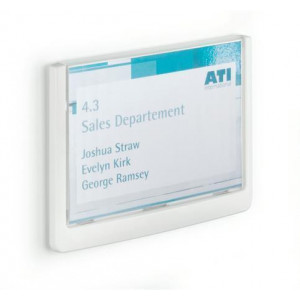 Informační tabulka "CLICK SIGN", bílá, 149 x 105,5 mm, DURABLE 486102