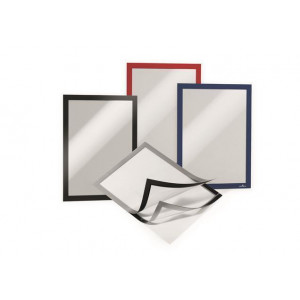 Prezentační rám "DURAFRAME", červená, A4, samolepicí, DURABLE 489903