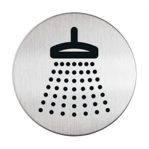 Piktogram "Sprcha", samolepicí, nerez, DURABLE 493823